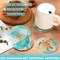 8 Pieces Ocean Diamond Art Painting Coaster Kit, DIY Crafts Kit with Holder, Non Slip Coaster Art Supplies for Adults, Ideal Christmas Gift